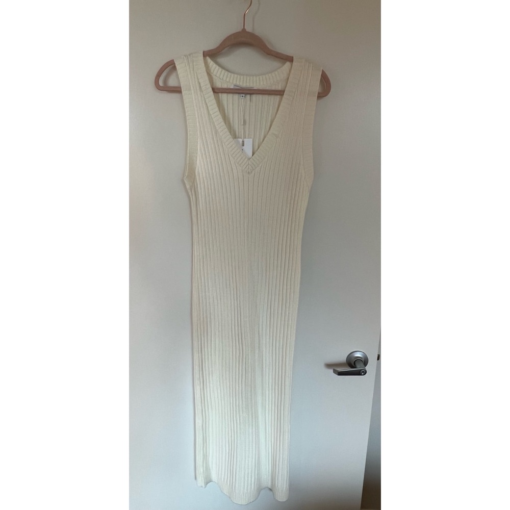 endless rose, white knit midi dress, size small, never worn